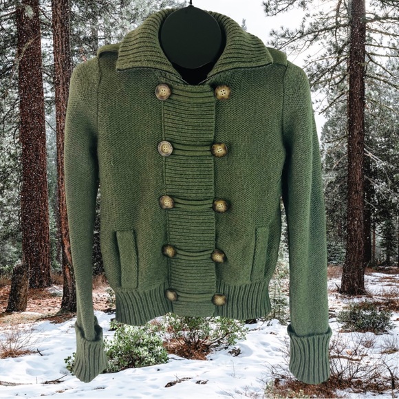 American Eagle Outfitters Sweaters - American Eagle Zip-up Double-Breasted 10-Button Cardigan Sweater Size Medium